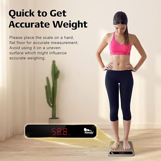 himaly Digital Body Weight Scale Bathroom Scale, Step-On Technology High - Image 6