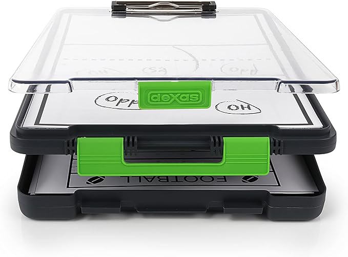 Dexas Clearview Clipcase clipboard13.75 X 9.5 in, Stay Organized and Dry. Ideal - Image 2