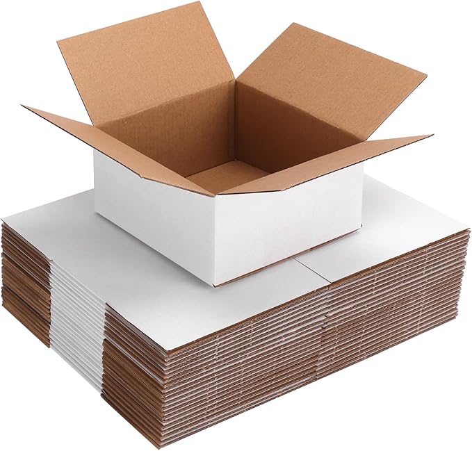25 Pack Small Shipping Boxes 6x6x3 Inches by Wtrgas