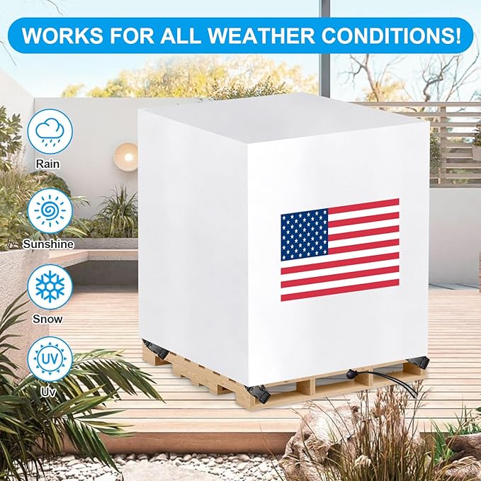 Pallet Cover Tarp Waterproof, Pallet Covers Heavy Duty Waterproof bulk Pallet - Image 4