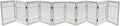 Pet Dog Gate Strong and Durable Freestanding Folding Acacia Hardwood Portable by Urnporium