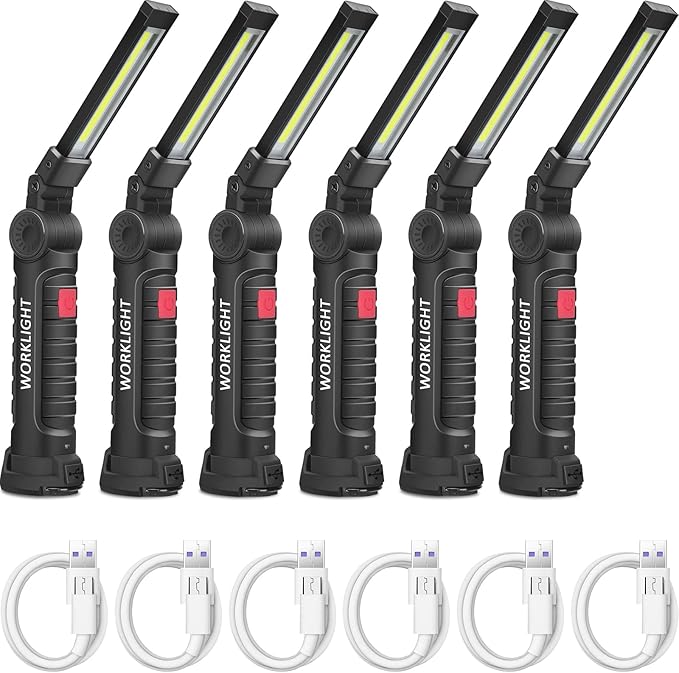 Mudder 6 Pcs Rechargeable LED Work Light - Image 8
