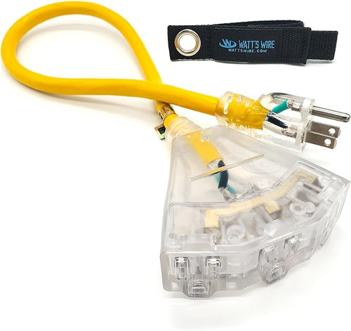 2 ft Short Outdoor Extension Cord Waterproof by WattsWire