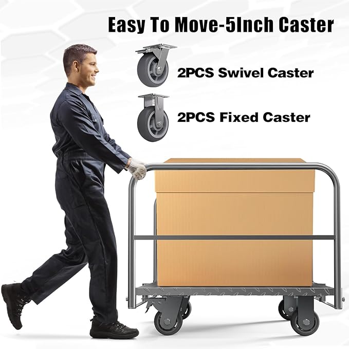 Panel Cart, Heavy Duty Flatbed Cart - Image 8