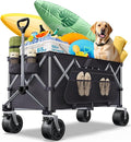 Collapsible Wagon, 440lbs Foldable Wagons Carts by everyfunPro