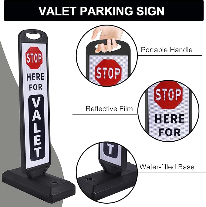 OrangeStar 2-Pack Valet Parking Signs - Image 3