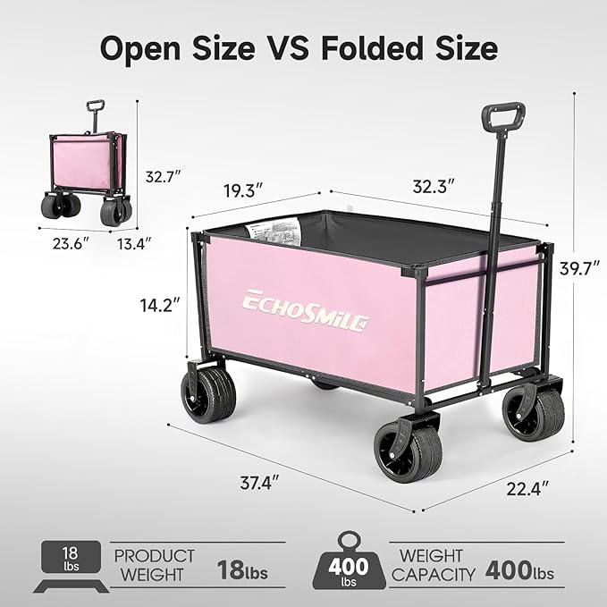 EchoSmile Collapsible Wagon Cart - Image 2