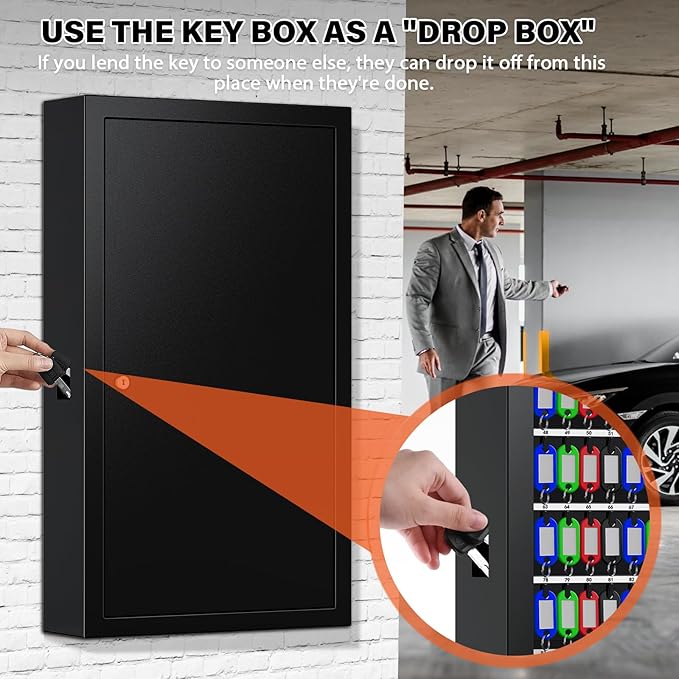 225 Keys Key Lock Box Wall Mount - Image 5