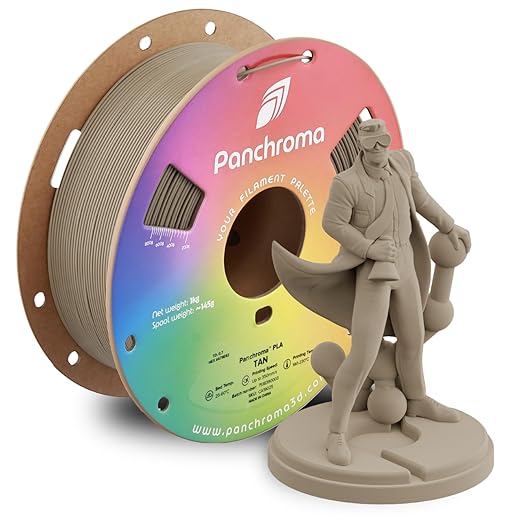 Panchroma PLA Tan 3D Printer Filament, 1kg Spool, High Speed Printing, Tangle by Polymaker