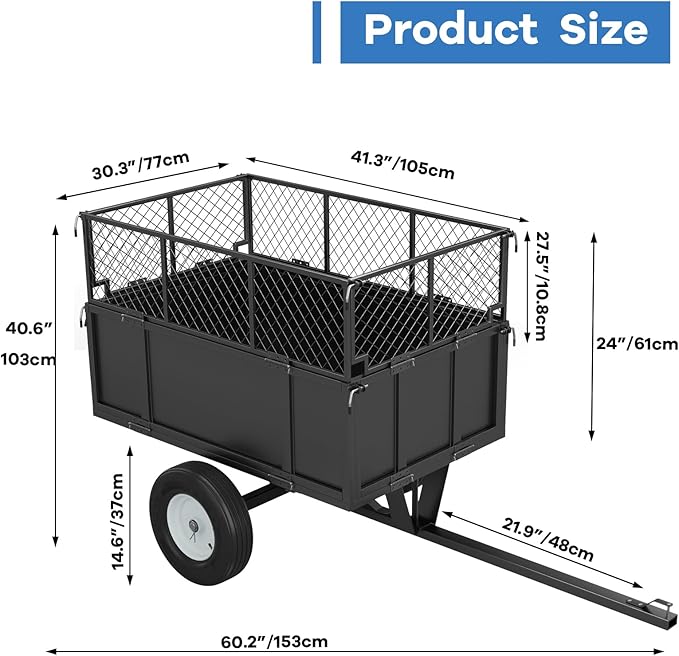 GAOMON Heavy Duty Utility Trailer - Image 4