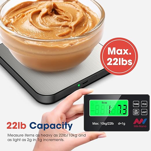 Mik-Nana Food Scale, 22lb Digital Kitchen Scale - Image 2