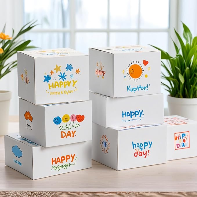 7x5x4 Shipping Boxes for Small Business, 40 Pack White Corrugated Cardboard Box - Image 3
