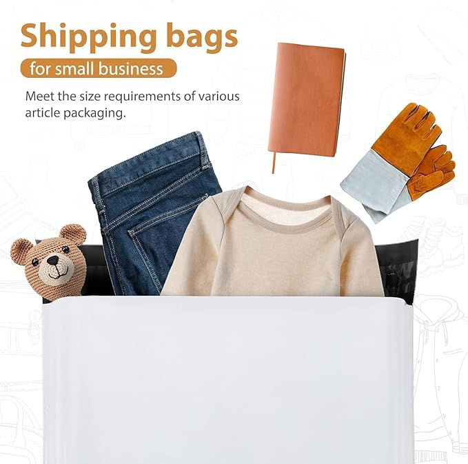 METRONIC Large Poly Mailers 24x24" 600PC White, Strong Adhensive Shipping Bags - Image 5