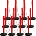 Geiserailie 12 Pack Crowd Control Stanchions Plastic Stanchions Poles by Geiserailie