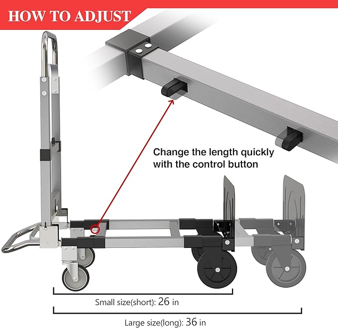 3 in 1 Convertible Hand Truck Dolly Cart - Image 5