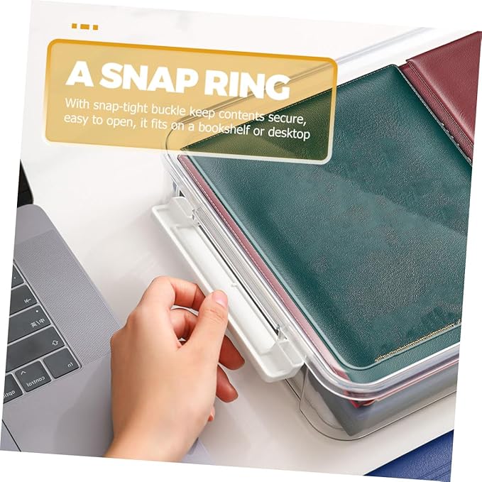 Transparent Stackable File Storage Box - Image 2