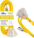3-Outlets Indoor Outdoor Extension Cord Weatherproof by HONDERSON
