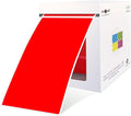 PARLAIM 3 X 5 Red Square Color Coding Stickers, Permanent Adhesive Rectangular by PARLAIM