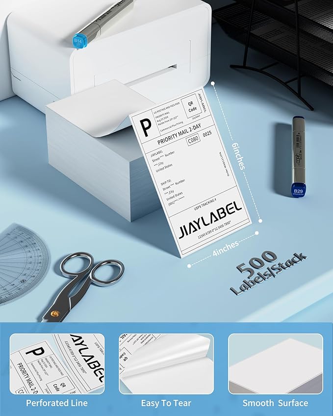 4x6 Thermal Shipping Label Mailing Stickers Paper - Image 2