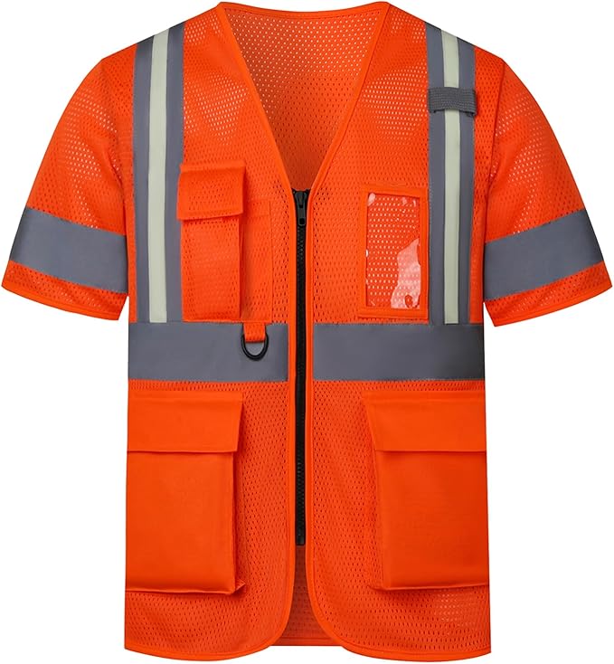A-SAFETY High visibility Luminous vest Class 3 by A-SAFETY