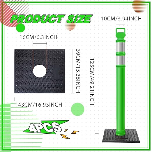 Kanayu 49 Inch Traffic Delineator Posts - Image 2