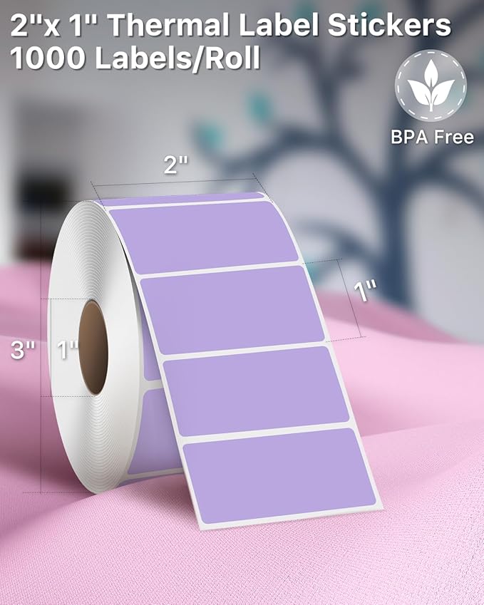 iEager 2x1 Inch Thermal Labels, Durable Shipping Label Printer Sticker - Image 2