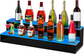 VEVOR LED Lighted Liquor Bottle Display Shelf, 2-Step 40-inch LED Bar Shelves by VEVOR