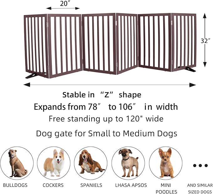 ZJSF Freestanding Indoor Dog Gate - Image 7