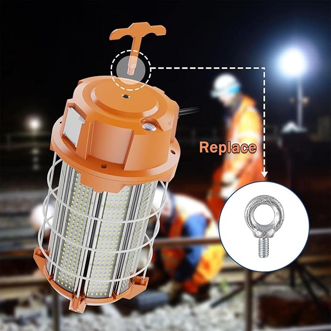 250W LED Temporary Work Light 37, 500 Lumens Construction Lights 5000K Portable - Image 4