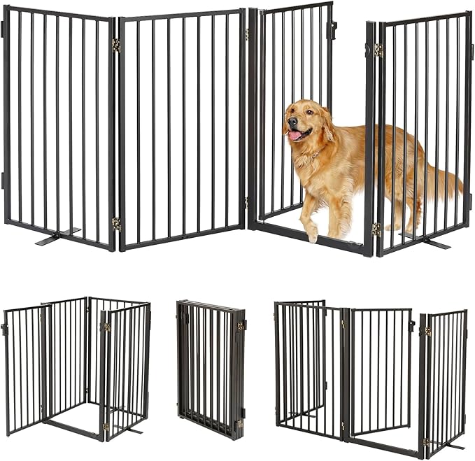 Metal Freestanding Dog Gates by WeLovePetsAsMuchAsYouDo