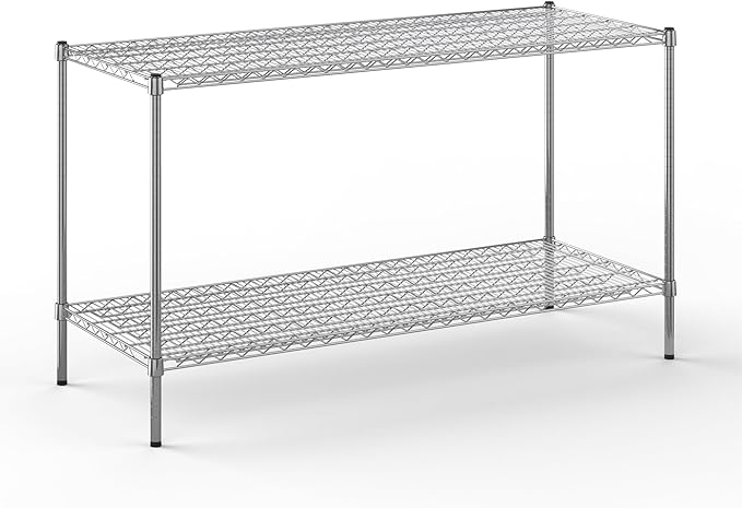24" Deep x 60" Wide x 34" Height Wire Shelving Kit | 2-Tier | NSF Commercial by Regal+Altair