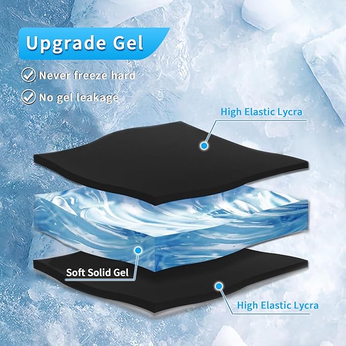 Ankle Ice Pack Wrap for Swelling, Reusable Foot Heel Gel Ice Pack for Injuries - Image 5