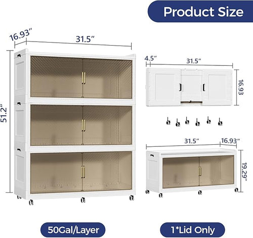 150 Gallon Extra Large Collapsible Storage Bin - Image 2