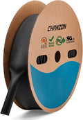Chanzon 2:1 Ratio - 80Ft Roll - 1-3/8" Heat Shrink Tubing 2:1 Black Polyolefin by Chanzon