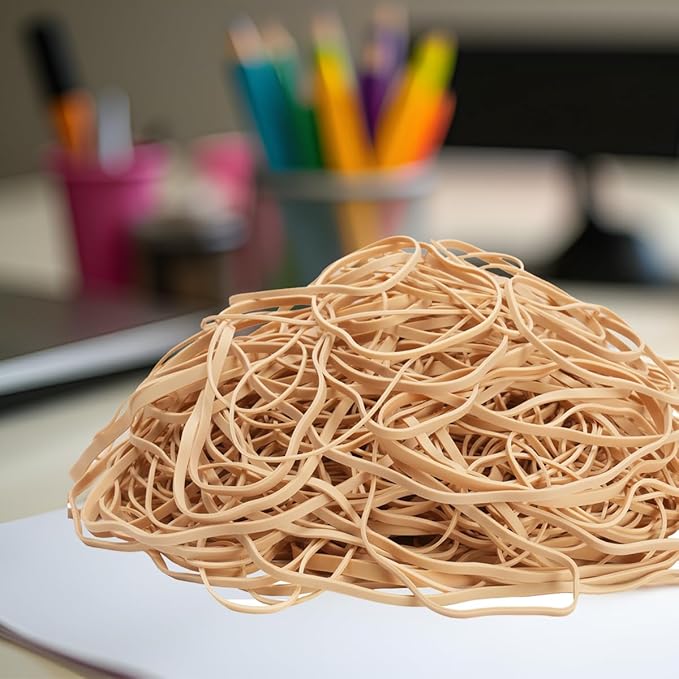 Rubber Bands Assorted Sizes 0.5lbs Large Rubber Bands Heavy Duty Big Elastic - Image 2