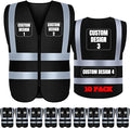 BeautyWill Custom Safety Vest Customized Logo Class 2 High Visibility by BeautyWill
