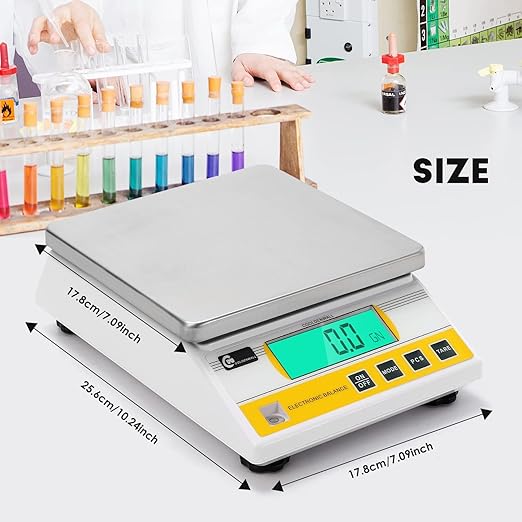 CGOLDENWALL 10kg x 0.1g Digital Precision Electronic Balance Laboratory Lab - Image 6