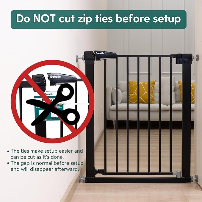 Babelio Baby Gate, 29-43" Auto-Close Easy Install Pet Gate, PressGuard P7 Extra - Image 4