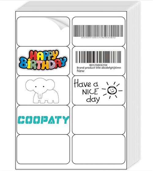 2"x4" Shipping Address Labels, FBA 10 Up Address mailing Labels by COOPATY
