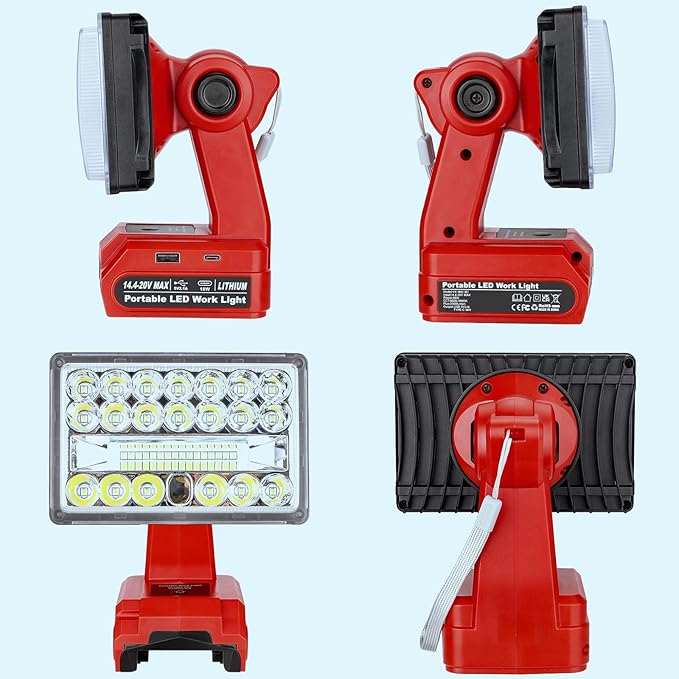 28W 2000LM Cordless LED Work Light - Image 7