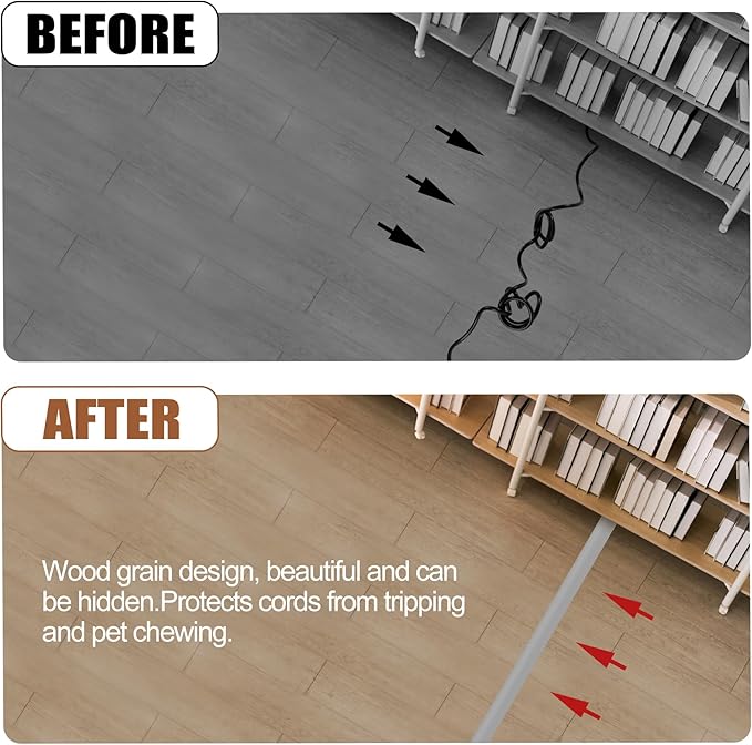 MYFAMIREA 10FT Floor Cord Cover - Image 6