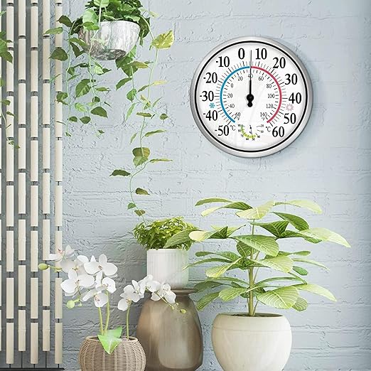 12'' Indoor Outdoor Thermometer Hygrometer - Image 6