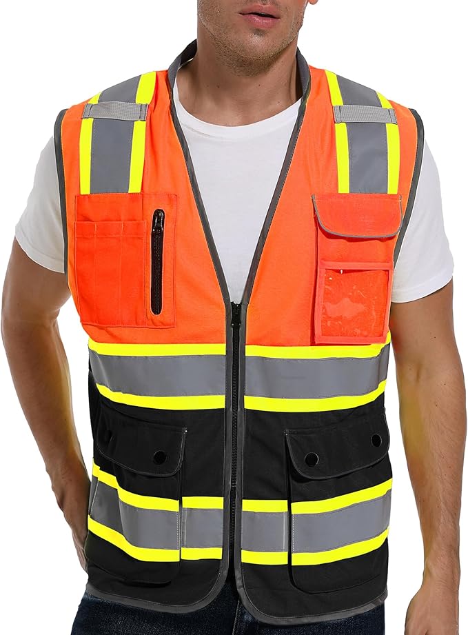 Reflective Safety Vest for Men and Women by GettheBestinSafety