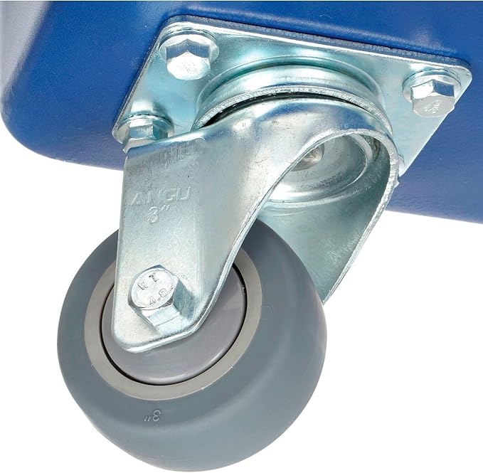 Global Industrial 6 Bushel Plastic Bulk Box Truck, Direct Mount Base, 500 lbs. - Image 6