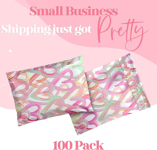 14.5x19 Designer Poly Mailer 100 Pack Heavy Duty Waterproof Self Seal Shipping - Image 2