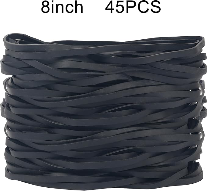 Rubber Bands Garbage Can Bands Elastic Large 8inch 45Pcs Trash Cans Rubber - Image 4