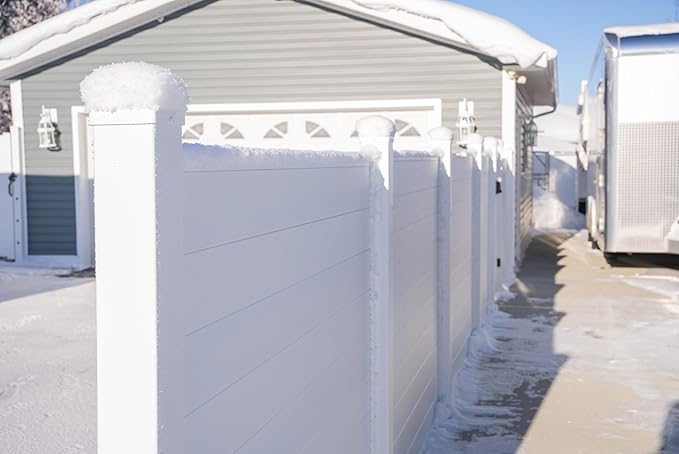 4" x 4" x 9' White Aluminum Dig-Set Fence Post - Image 6
