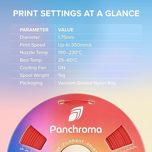 Panchroma PLA White 3D Printer Filament, 1kg Spool, High Speed Printing - Image 5