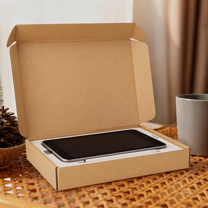 PHAREGE 12x9x2 Inch Shipping Boxes 20 Pack Brown, Tab Lock Tuck Top Mailer Boxes - Image 3