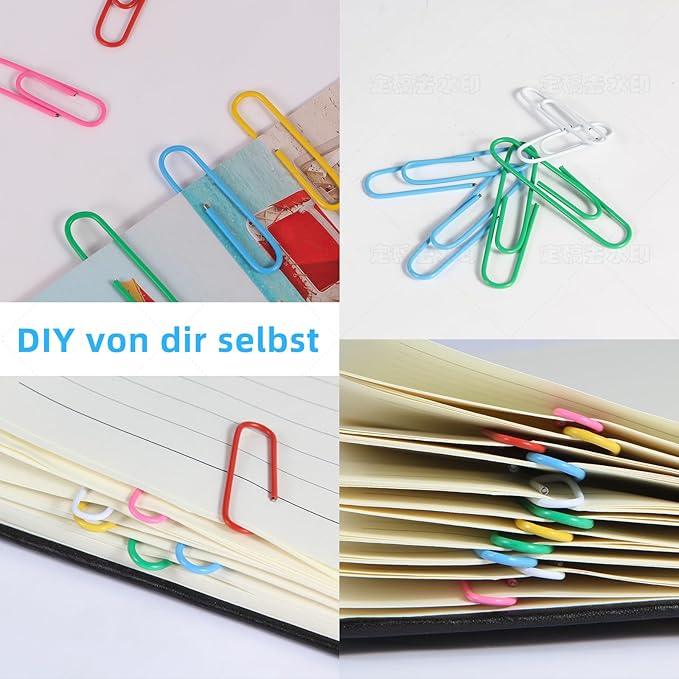 Multicolor Jumbo Paper Clips, 1.3 Inch & 2 Inch, School & Home Document - Image 7